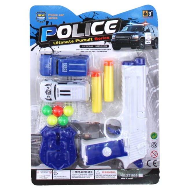set pistol jucarie police