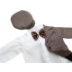 costum botez papion maro
