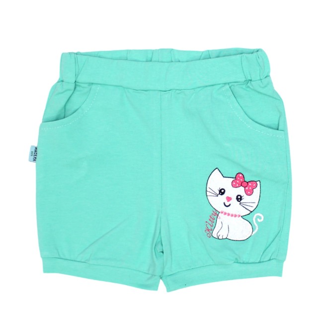 Pantaloni scurți fete azur pisicuta