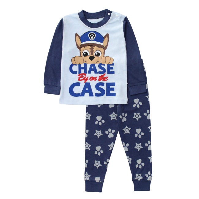 Pijamale copii bumbac premium bleumarin-bleu patrula