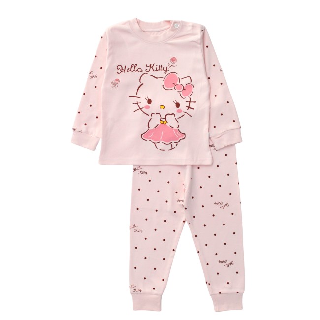 Pijamale copii bumbac premium roz hello kitty