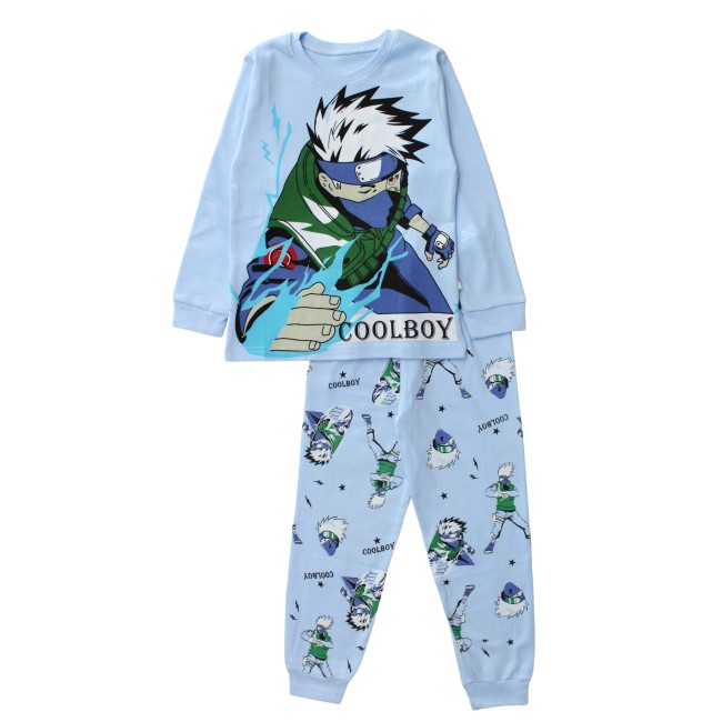Pijamale copii bumbac premium bleu coolboy