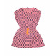 Rochita fetite orange cu buline elastica