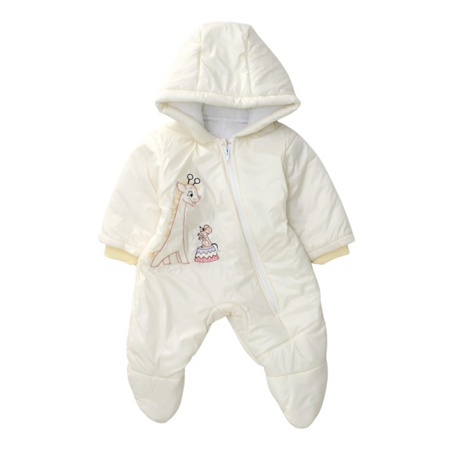 Salopeta bebe exterior model girafa ivoire