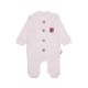 Salopeta bebe bumbac reiat ivory